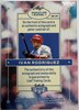 IVAN RODRIGUEZ AUTO BAT RELIC CARD - 2025 LEAF LUMBER CARD /5