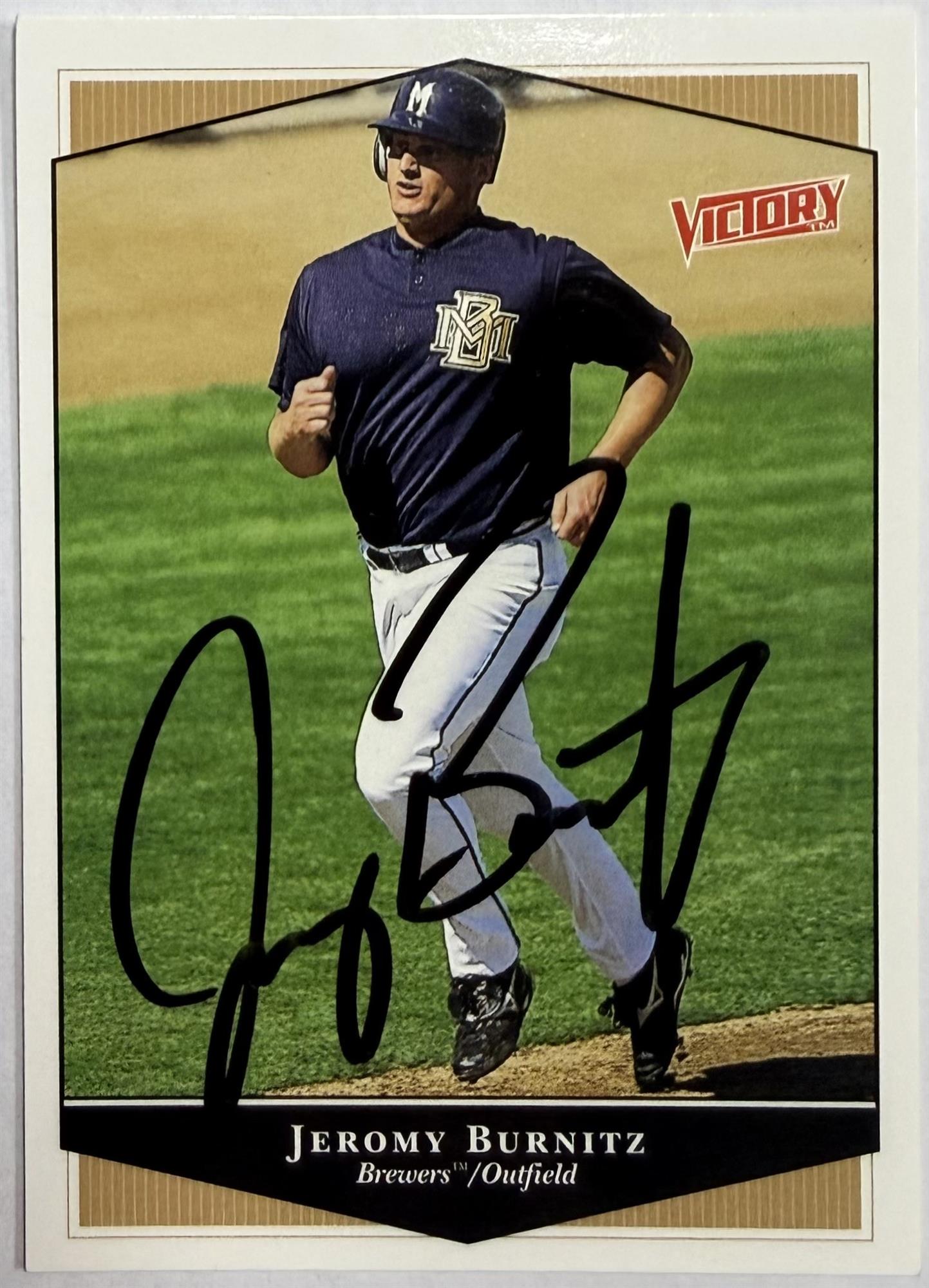 JEREMY BURNITZ SIGNED CARD - 1999 UPPER DECK VICTORY #210