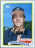 JOHN SMOLTZ - AUTOGRAPHED 1989 CARD - ATLANTA BRAVES