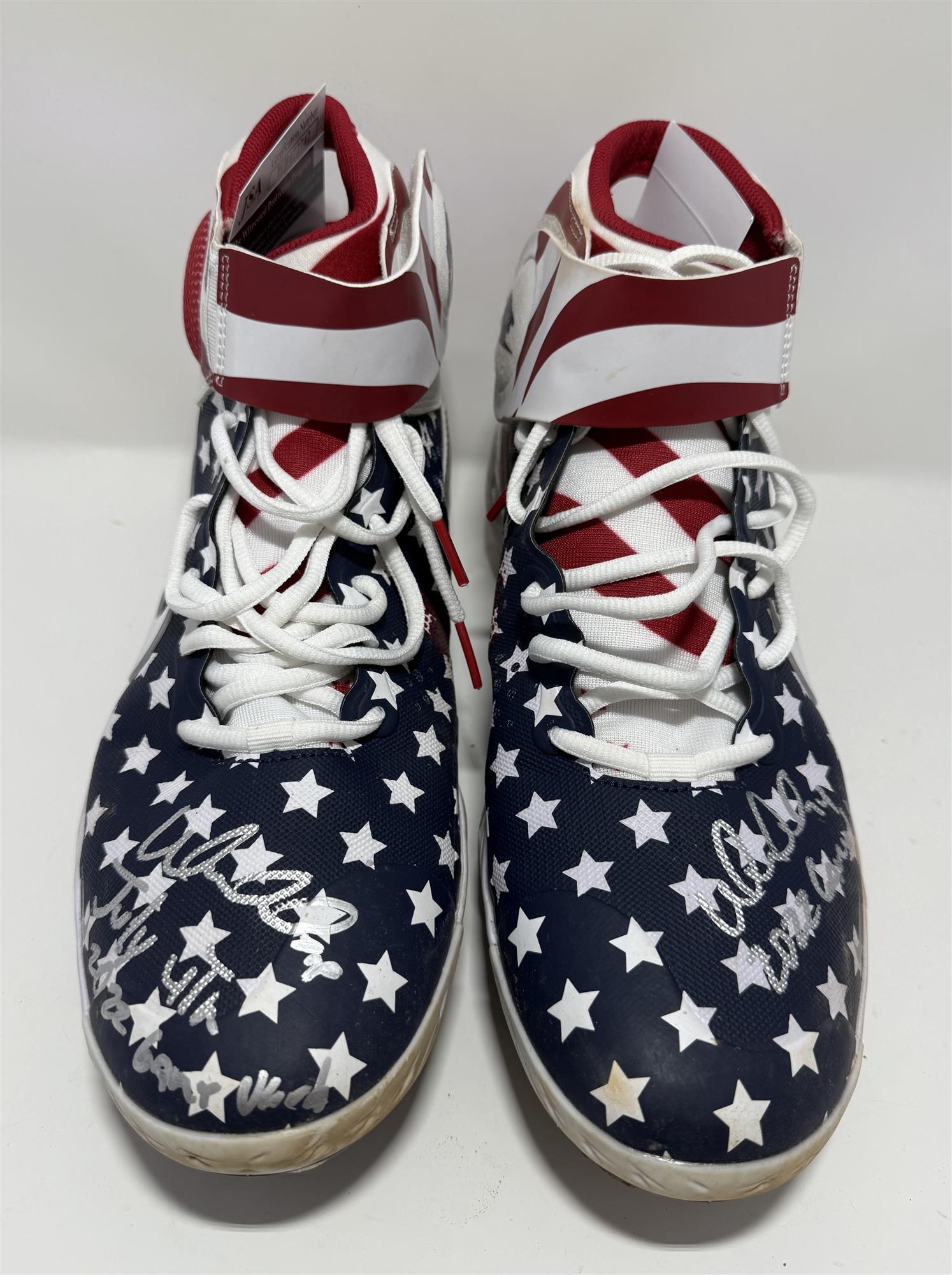 WILLIAM CONTRERAS SIGNED GAME USED CLEATS #24 - JSA
