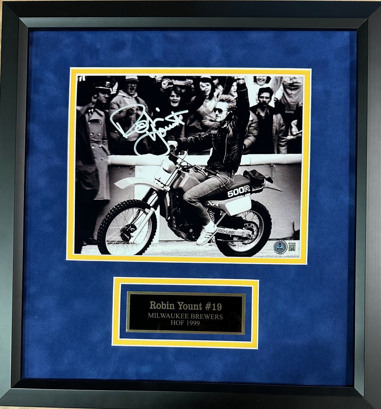 ROBIN YOUNT FRAMED SIGNED BREWERS 8X10 PHOTO #3
