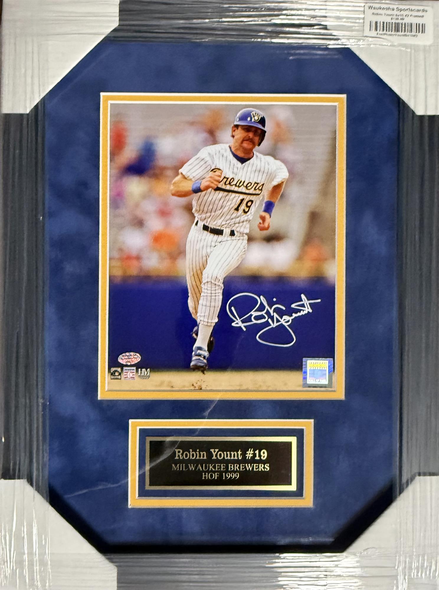 ROBIN YOUNT FRAMED SIGNED BREWERS 8X10 PHOTO #2