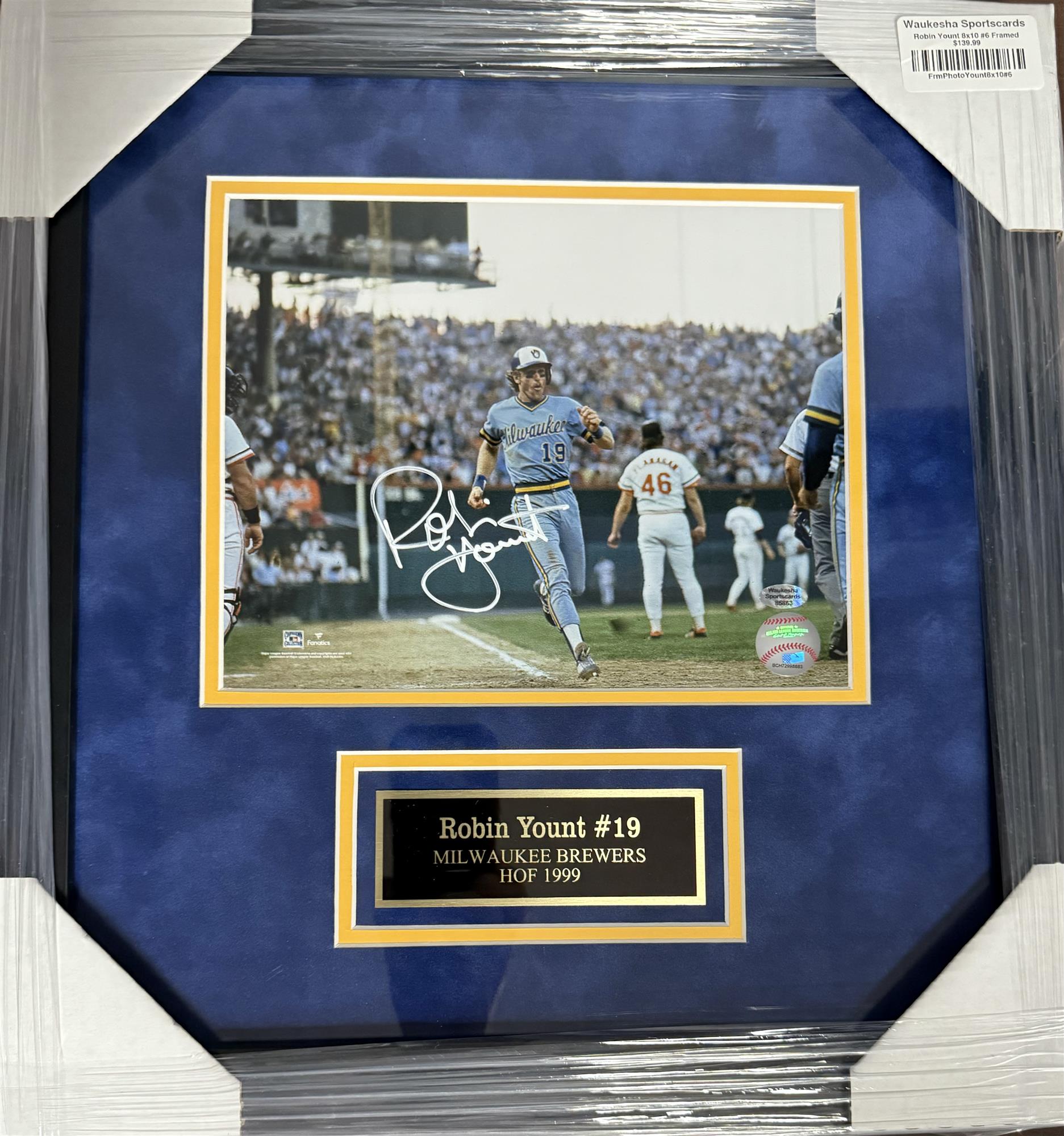 ROBIN YOUNT FRAMED SIGNED BREWERS 8X10 PHOTO #6