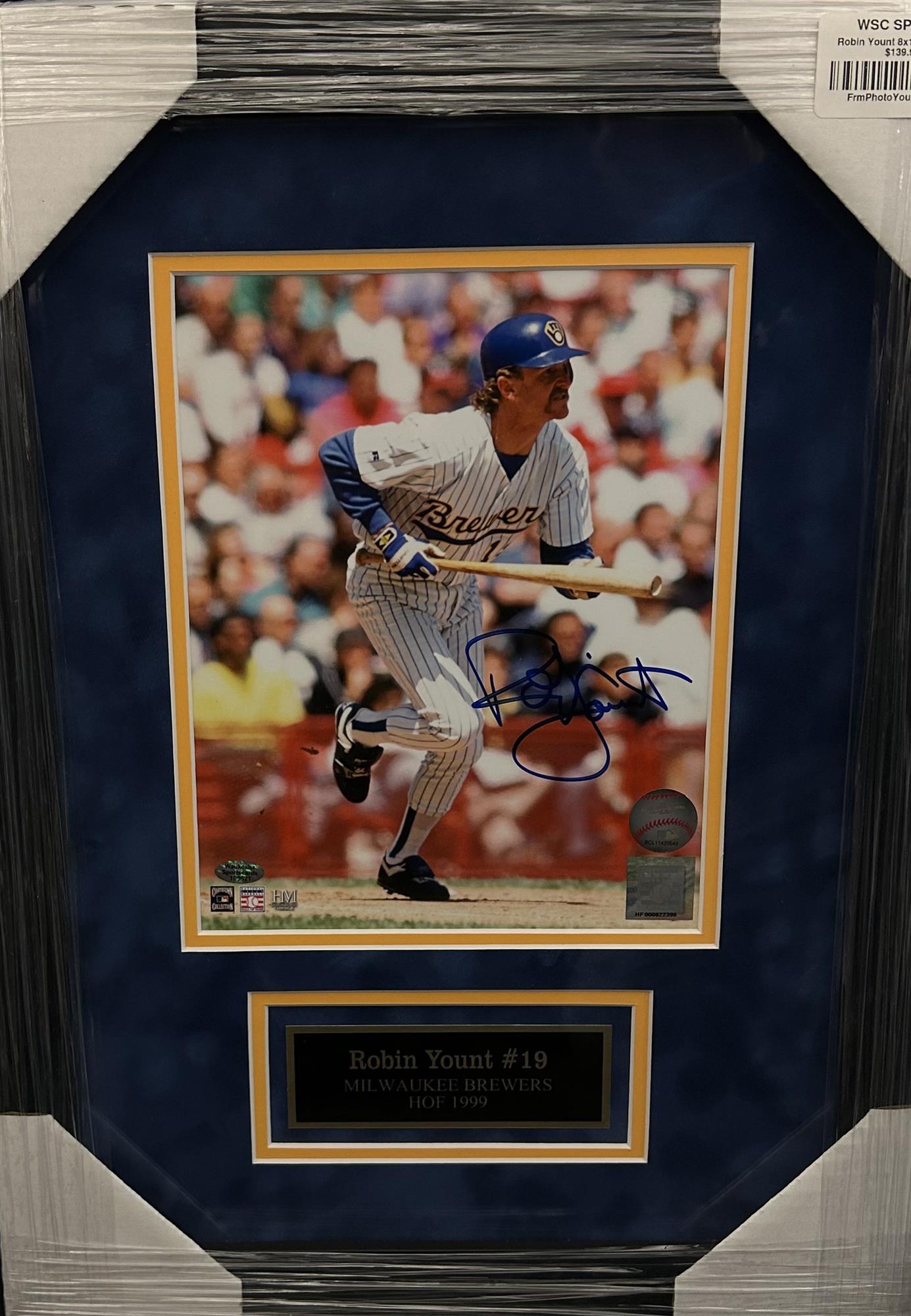 ROBIN YOUNT FRAMED SIGNED BREWERS 8X10 PHOTO #7