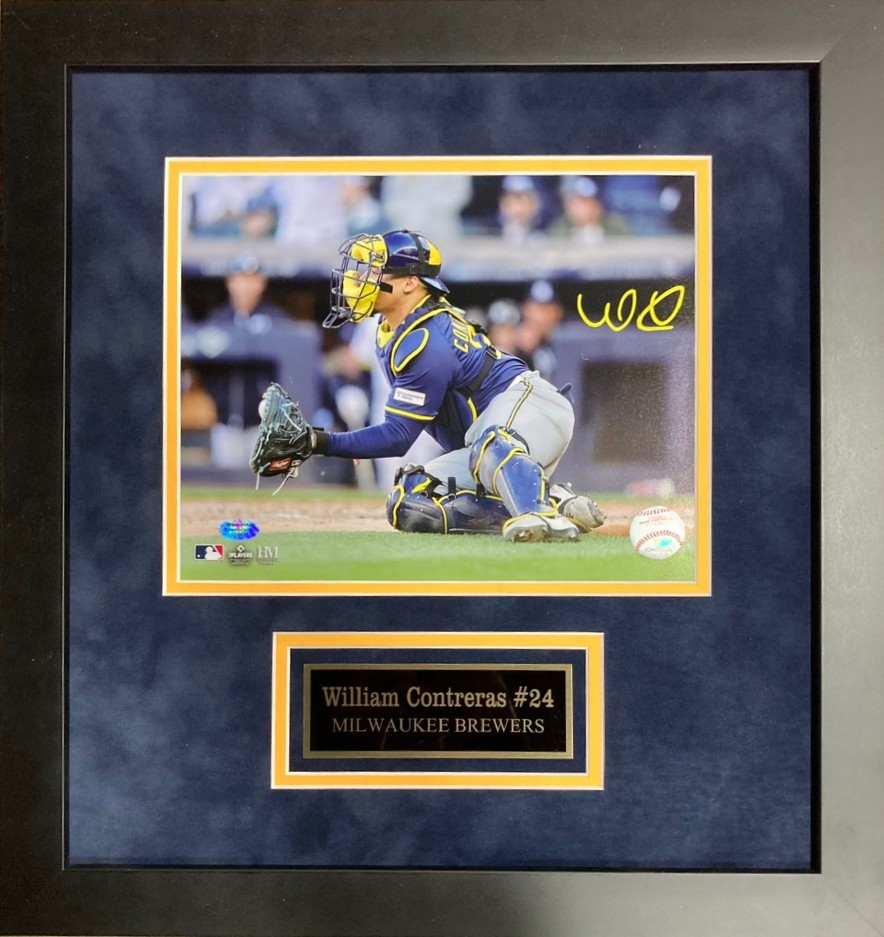 WILLIAM CONTRERAS FRAMED SIGNED 8X10 PHOTO #14