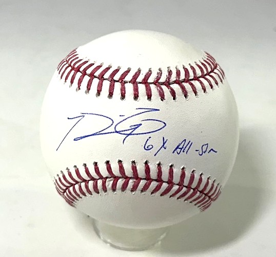 PRINCE FIELDER SIGNED OFFICIAL BASEBALL W/ "6 X AS" - JSA