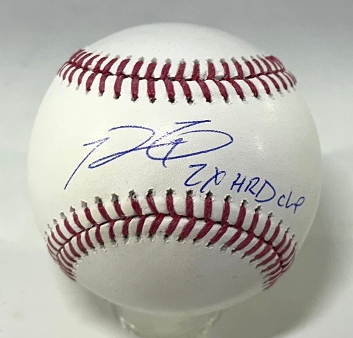 PRINCE FIELDER SIGNED OFFICIAL BASEBALL W/ "2 x HRD CHP" - JSA