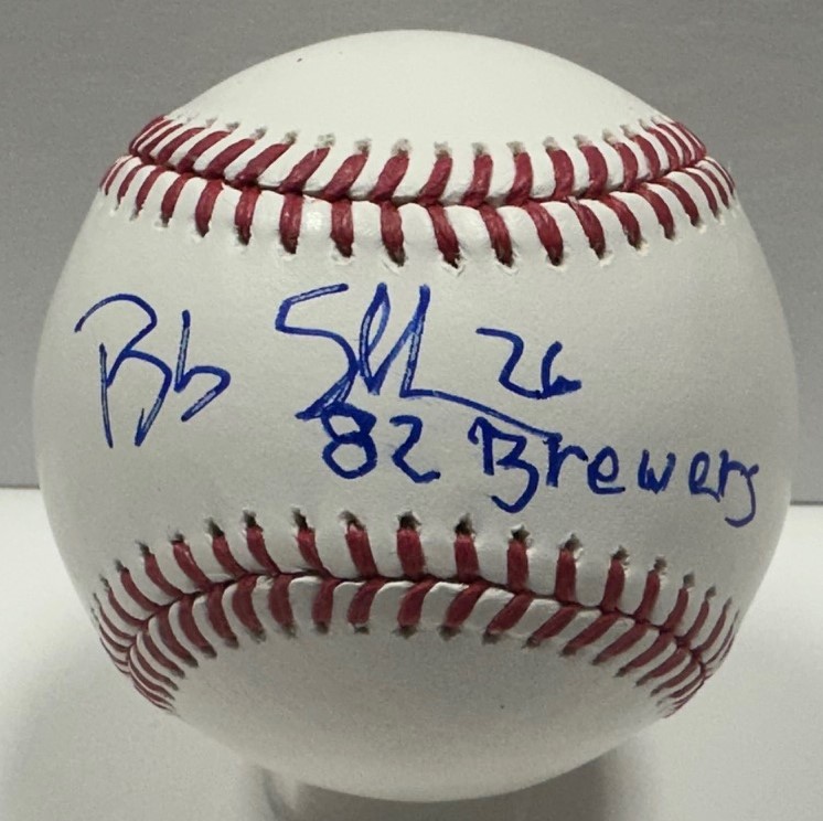 BOB SKUBE SIGNED OFFICIAL MLB BASEBALL W/ '82 BREWERS - BAS Copy