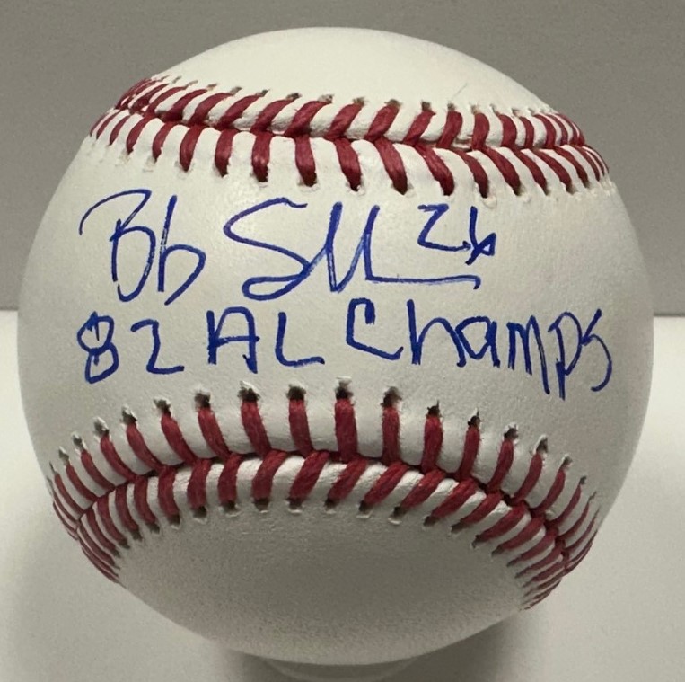 BOB SKUBE SIGNED OFFICIAL MLB BASEBALL W/ 1982 AL CHAMPS - BREWERS - BAS