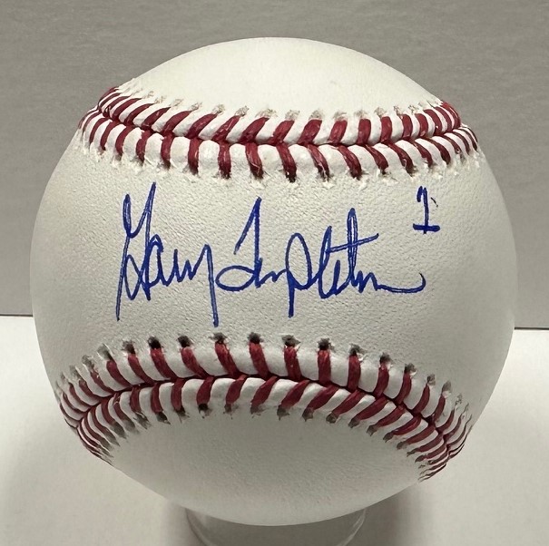 GARRY TEMPLETON SIGNED OFFICIAL MLB BASEBALL - PADRES - BAS