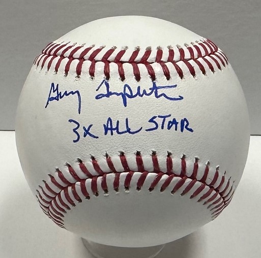 GARRY TEMPLETON SIGNED OFFICIAL MLB BASEBALL W/ 3 X ALL STAR - PADRES - BAS