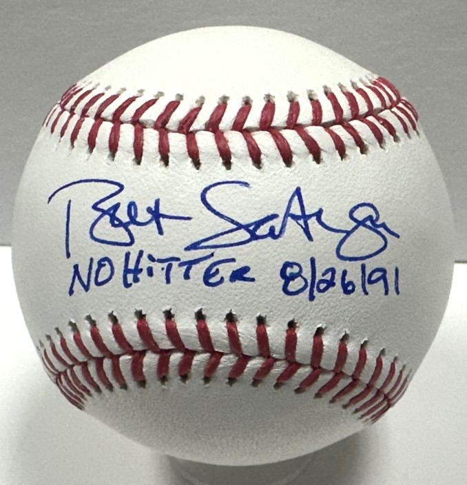 BRET SABERHAGEN SIGNED OFFICIAL MLB BASEBALL W/ NO HITTER - ROYALS - BAS