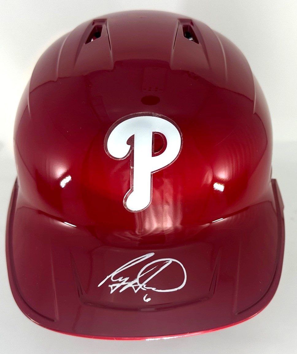 RYAN HOWARD SIGNED RAWLINGS FULL SIZE PHILLIES HELMET - BAS