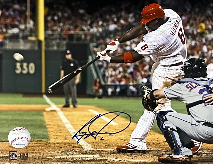RYAN HOWARD SIGNED 8X10 PHILLIES PHOTO #1