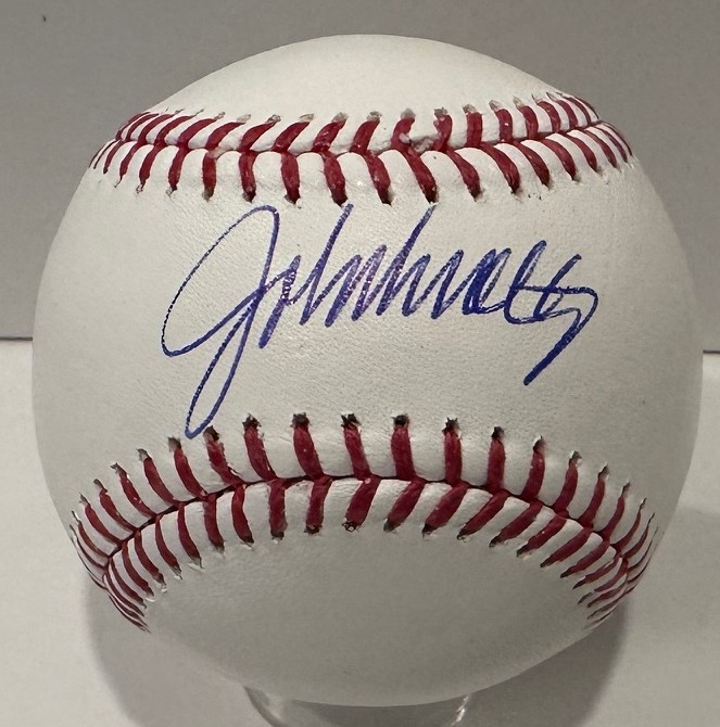 JOHN SMOLTZ SIGNED OFFICIAL MLB BASEBALL - BRAVES - BAS