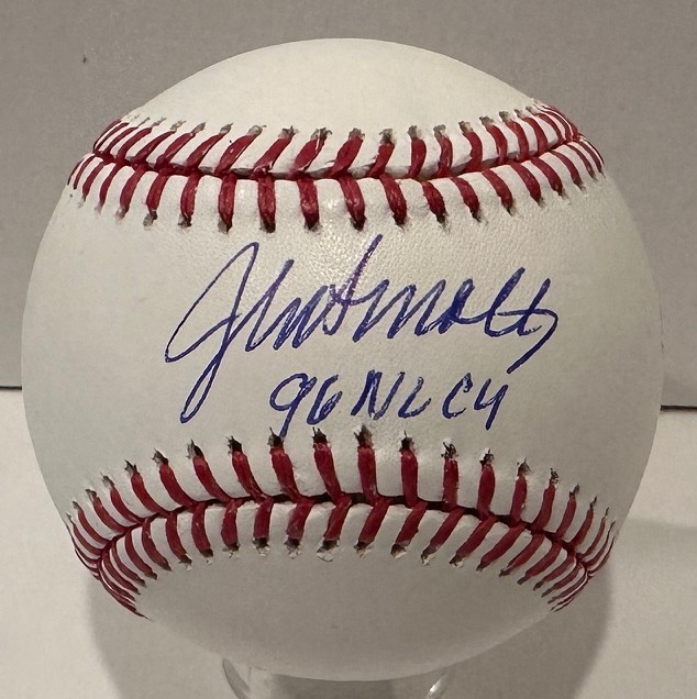 JOHN SMOLTZ SIGNED OFFICIAL MLB BASEBALL W/ 96 NL CY - BRAVES - BAS