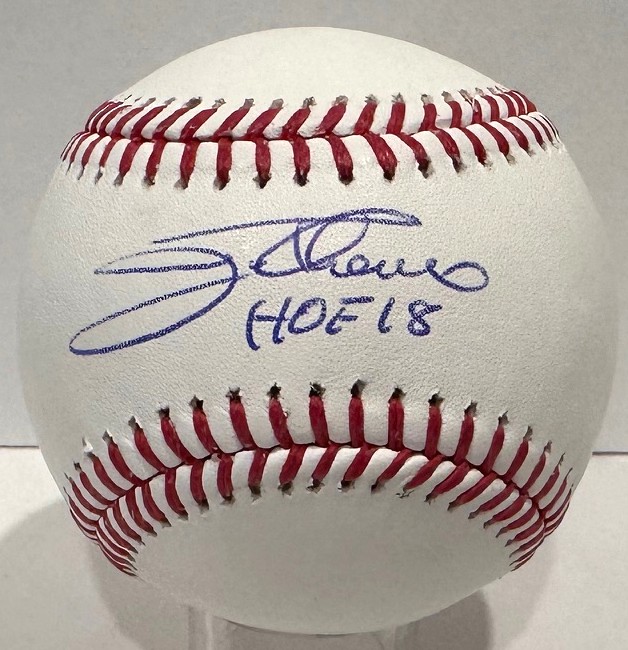 JIM THOME SIGNED OFFICIAL MLB BASEBALL W/ HOF - INDIANS - BAS