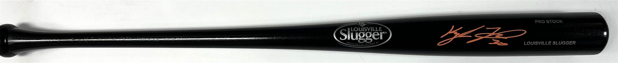 KYLE TUCKER SIGNED LOUISVILLE SLUGGER BLACK BAT - BAS
