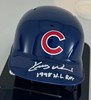 KERRY WOOD SIGNED CUBS RAWLINGS MINI HELMET W/ ROY - JSA