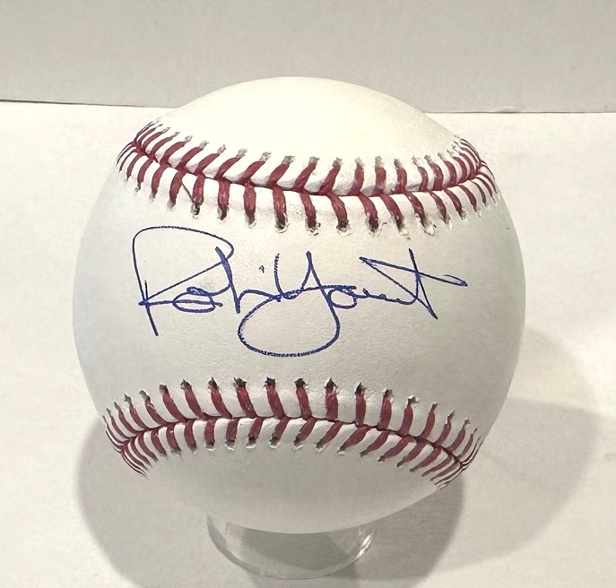 ROBIN YOUNT SIGNED OFFICIAL MLB BASEBALL - BREWERS - BAS