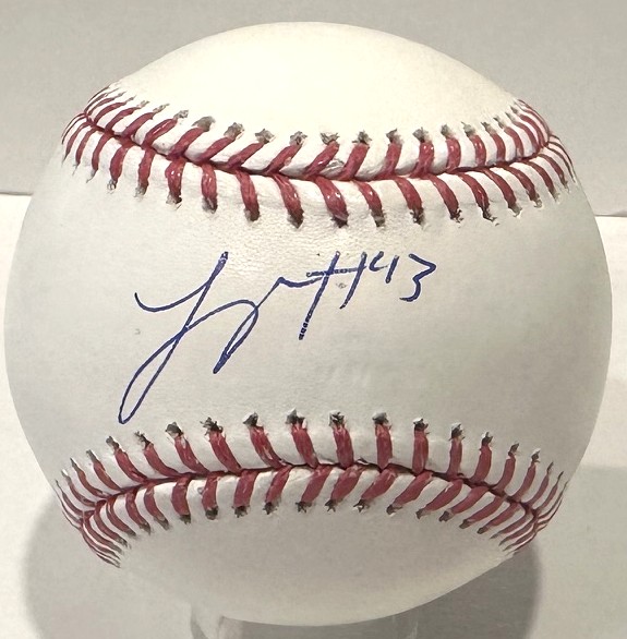 LOGAN HENDERSON SIGNED OFFICIAL MLB BASEBALL - BREWERS - BAS
