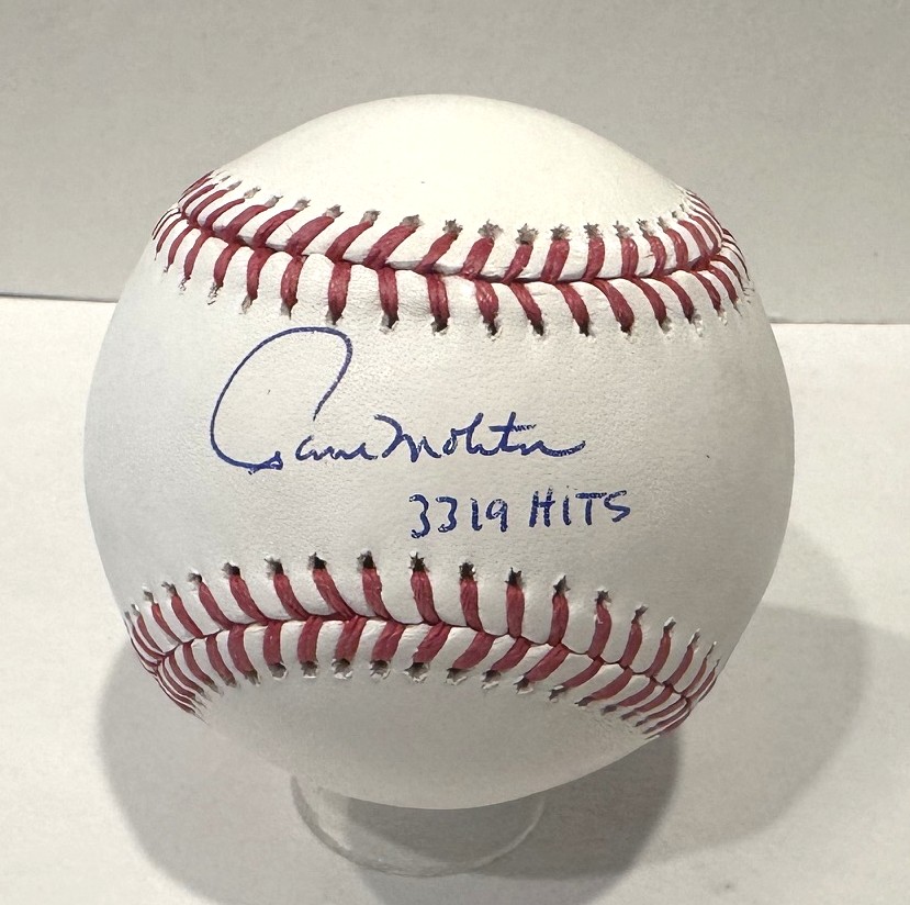 PAUL MOLITOR SIGNED OFFICIAL MLB BASEBALL w/ 3319 HITS - BREWERS - BAS