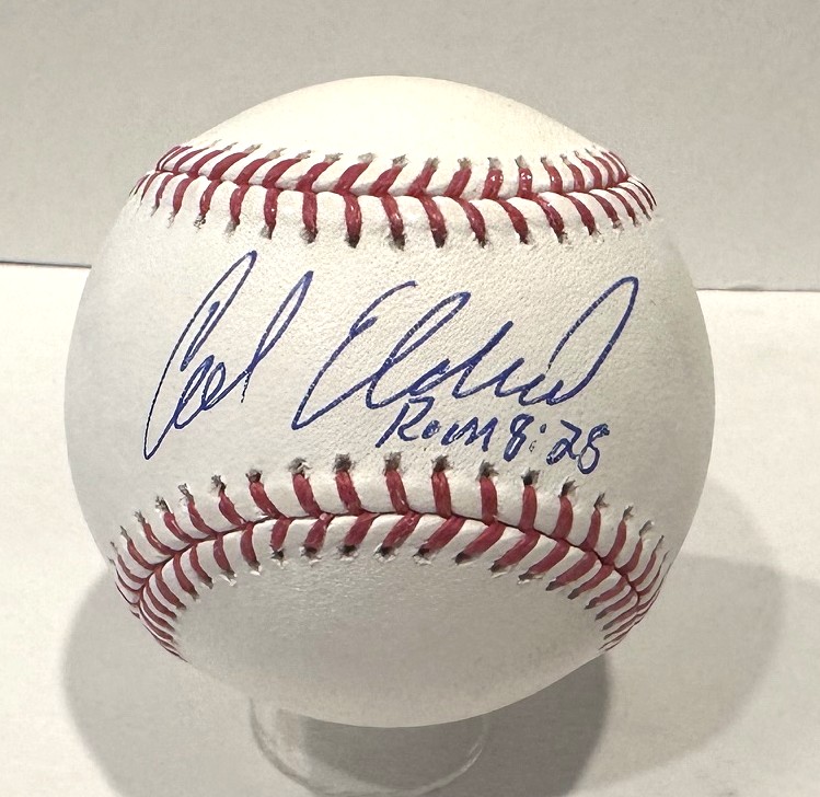 CAL ELDRED SIGNED OFFICIAL MLB BASEBALL - BREWERS - BAS