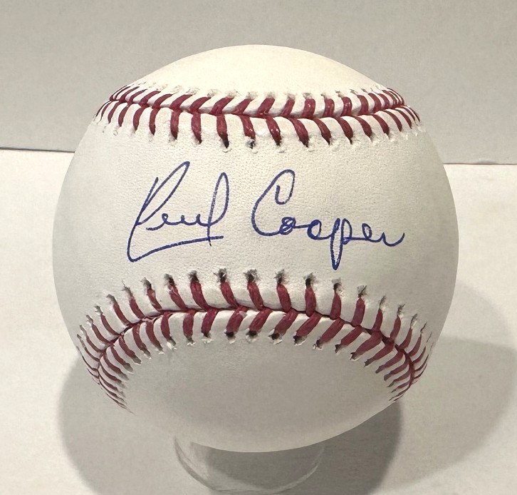 CECIL COOPER SIGNED OFFICIAL MLB BASEBALL - BREWERS - BAS