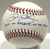 DEVIN WILLIAMS SIGNED OFFICIAL MLB BASEBALL W/ 2020 ROY - BREWERS - JSA