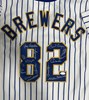 1982 BREWERS TEAM SIGNED CUSTOM PINSTRIPE JERSEY - 15 SIGNATURES - JSA