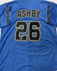 AARON ASHBY SIGNED CUSTOM REPLICA BREWERS ALTERNATE JERSEY - BAS