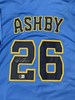 AARON ASHBY SIGNED CUSTOM REPLICA BREWERS ALTERNATE JERSEY - BAS