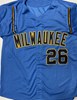 AARON ASHBY SIGNED CUSTOM REPLICA BREWERS ALTERNATE JERSEY - BAS