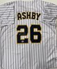 AARON ASHBY SIGNED CUSTOM REPLICA BREWERS PINSTRIPE JERSEY - BAS