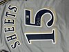 BEN SHEETS SIGNED CUSTOM REPLICA BREWERS GRAY JERSEY - BAS