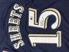 BEN SHEETS SIGNED CUSTOM REPLICA BREWERS NAVY JERSEY - BAS