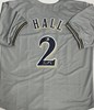 BILL HALL SIGNED CUSTOM REPLICA BREWERS GRAY JERSEY - BAS