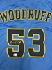 BRANDON WOODRUFF SIGNED CUSTOM REPLICA BREWERS ALTERNATE JERSEY - BAS