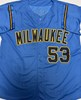 BRANDON WOODRUFF SIGNED CUSTOM REPLICA BREWERS ALTERNATE JERSEY - BAS