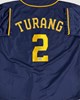 BRICE TURANG SIGNED CUSTOM REPLICA BREWERS BLUE JERSEY - BAS