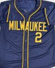 BRICE TURANG SIGNED CUSTOM REPLICA BREWERS BLUE JERSEY - BAS