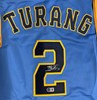 BRICE TURANG SIGNED CUSTOM REPLICA BREWERS MKE CITY EDITION #2 JERSEY  - BAS