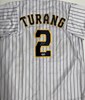 BRICE TURANG SIGNED CUSTOM REPLICA BREWERS PINSTRIPE #2 JERSEY  - BAS