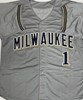 COREY HART SIGNED CUSTOM REPLICA BREWERS GRAY JERSEY - JSA