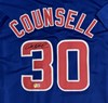 CRAIG COUNSELL SIGNED CUSTOM REPLICA BLUE CUBS JERSEY - CHICACO CUBS MLB - BAS