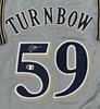 DERRICK TURNBOW SIGNED CUSTOM REPLICA BREWERS GRAY JERSEY - BAS