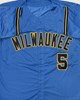 GARRETT MITCHELL SIGNED CUSTOM REPLICA ALT BREWERS JERSEY - BAS