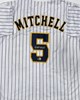 GARRETT MITCHELL SIGNED CUSTOM REPLICA BREWERS PINSTRIPE JERSEY - BAS