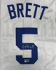 GEORGE BRETT SIGNED CUSTOM ROYALS WHITE JERSEY - BAS