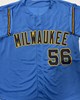 GRANT ANDERSON SIGNED CUSTOM REPLICA BREWERS ALT JERSEY - BAS